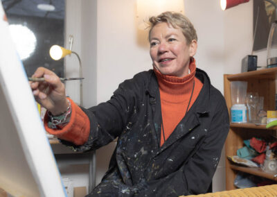 Portrait Künstlerin Daniela Dewes gegenständliche Malerei - Wolfram Glaser - fotografie & film